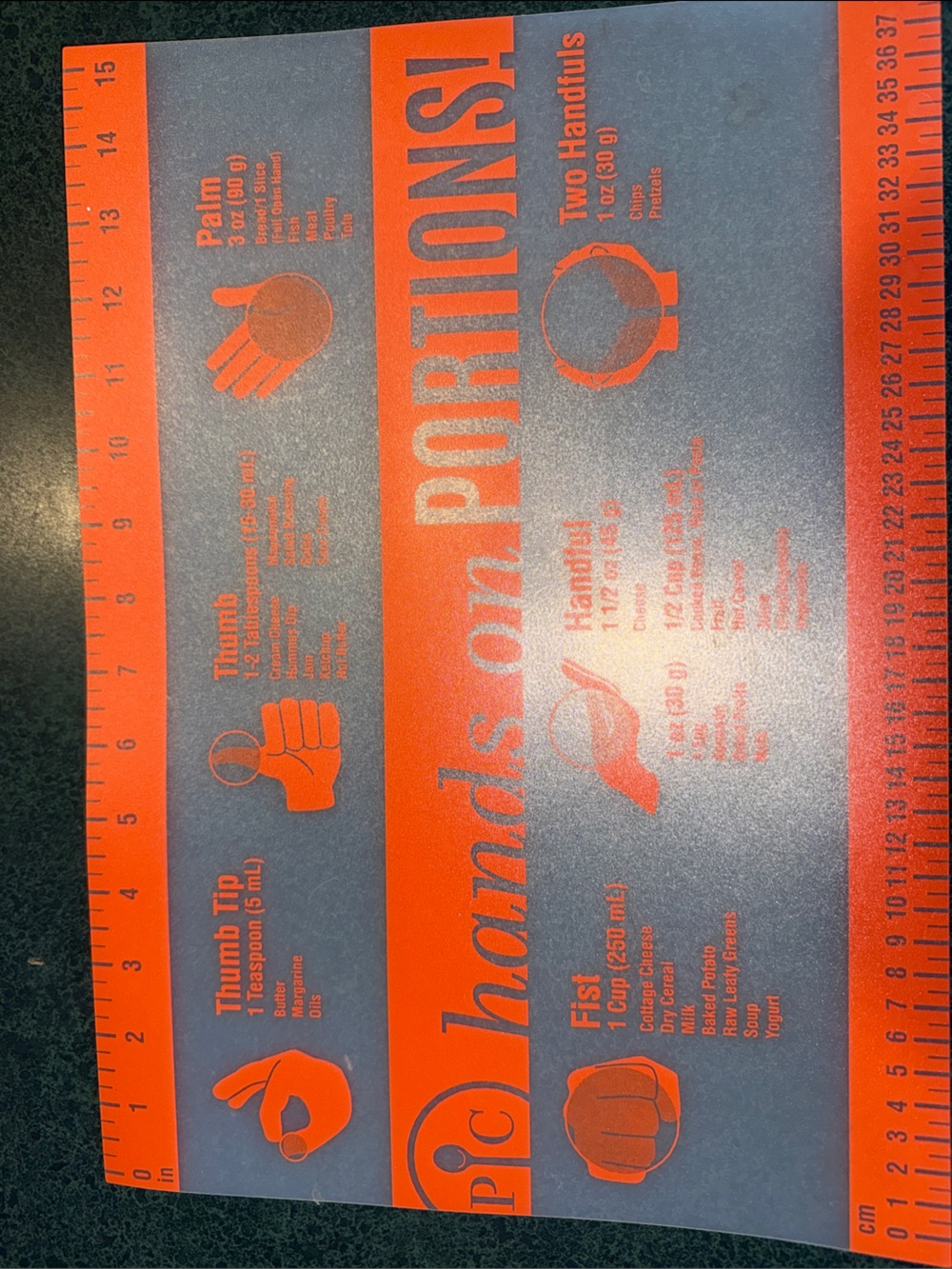 Pampered Chef Orange and Gray Silicone Baking Mat with Portion Guide
